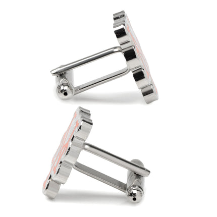 MLB New York Mets Silver Cufflinks MLB Cufflinks - Paul Malone.com