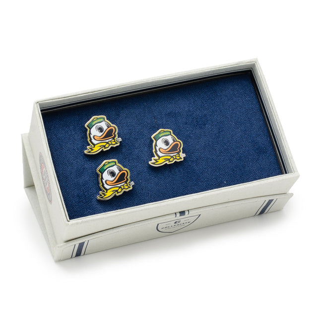 NCAA Oregon Ducks Mascot Cufflinks and Lapel Pin Gift Set NCAA Gift Set - Paul Malone.com