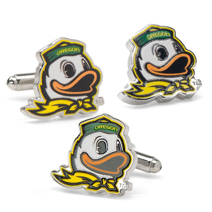 NCAA Oregon Ducks Mascot Cufflinks and Lapel Pin Gift Set NCAA Gift Set - Paul Malone.com