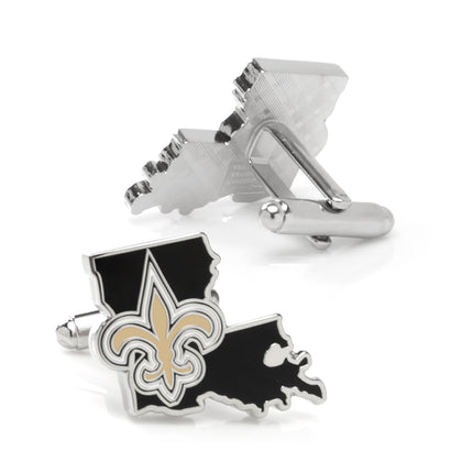 NFL New Orleans Saints State Shaped Cufflinks NFL Cufflinks - Paul Malone.com