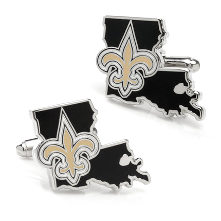 NFL New Orleans Saints State Shaped Cufflinks NFL Cufflinks - Paul Malone.com