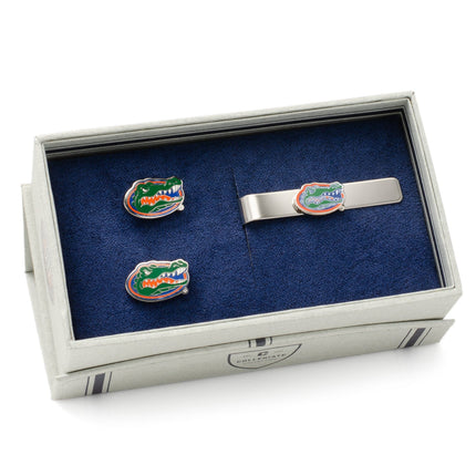 NCAA University of Florida Cufflinks and Tie Bar Gift Set NCAA Tie Bar Gift Set - Paul Malone.com