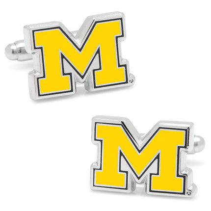NCAA University of Michigan Cufflinks and Tie Bar Gift Set NCAA Tie Bar Gift Set - Paul Malone.com