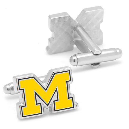 NCAA University of Michigan Cufflinks and Tie Bar Gift Set NCAA Tie Bar Gift Set - Paul Malone.com