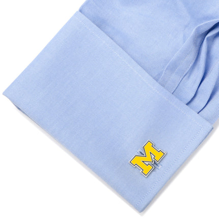 NCAA University of Michigan Cufflinks and Tie Bar Gift Set NCAA Tie Bar Gift Set - Paul Malone.com