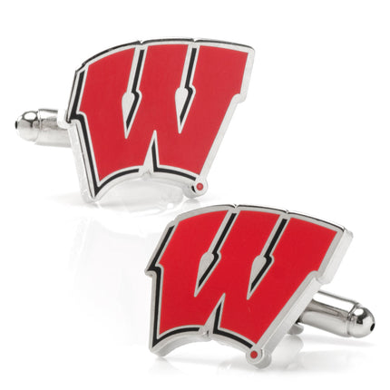 NCAA University of Wisconsin Badgers Cufflinks and Tie Bar Set NCAA Tie Bar Gift Set - Paul Malone.com
