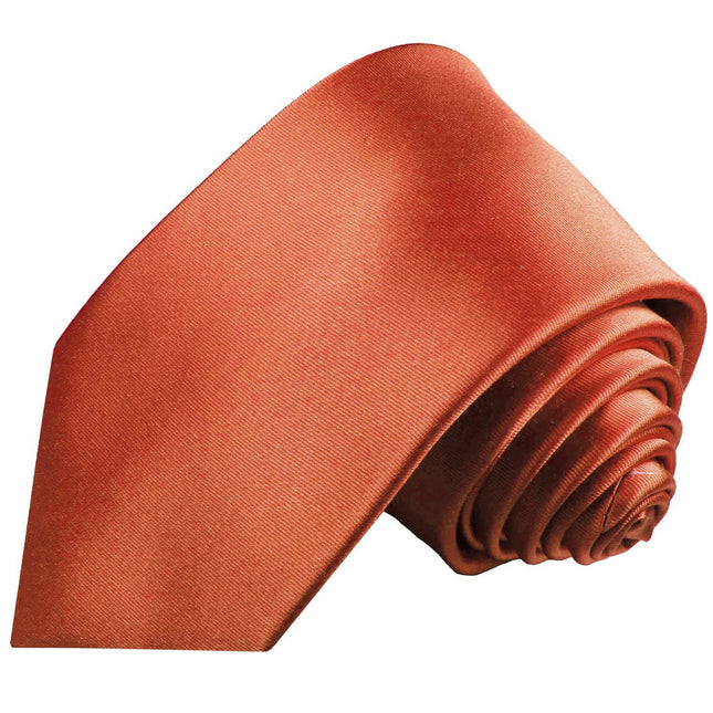 Solid Bittersweet Necktie and Pocket Square Paul Malone Ties - Paul Malone.com