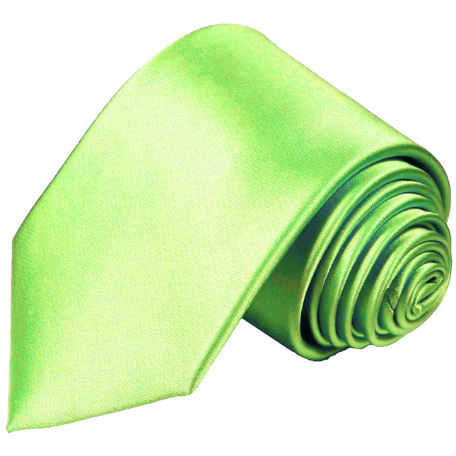 Solid Lime Punch Green Men's Necktie Vittorio Farina Ties - Paul Malone.com
