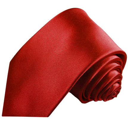 Solid Bright Red Men's Necktie Paul Malone Ties - Paul Malone.com