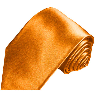 Solid Orange Men's Necktie Vittorio Farina Ties - Paul Malone.com