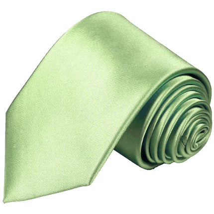 Solid Green Necktie and Pocket Square Paul Malone Ties - Paul Malone.com