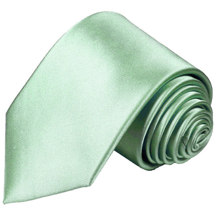 Solid Mint Silk Necktie Set By Paul Malone Paul Malone Ties - Paul Malone.com