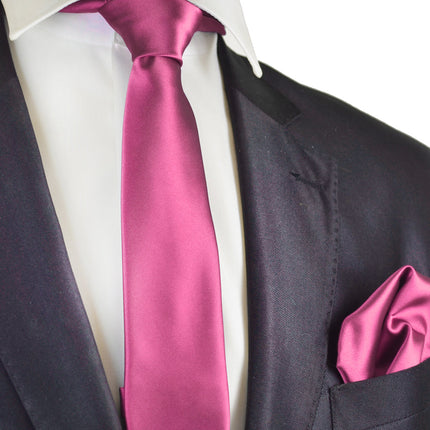 Classic Solid Satin Men's Necktie Brand Q Ties - Paul Malone.com