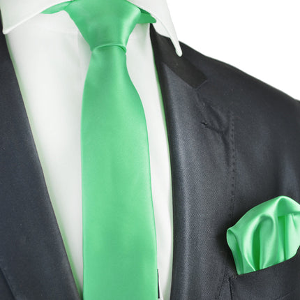 Classic Solid Satin Men's Necktie Brand Q Ties - Paul Malone.com