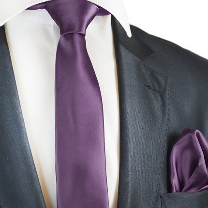 Classic Solid Satin Men's Necktie Brand Q Ties - Paul Malone.com