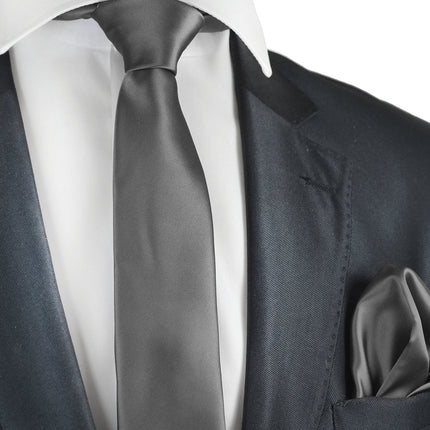 Classic Solid Satin Men's Necktie Brand Q Ties - Paul Malone.com