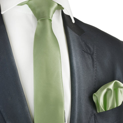 Classic Solid Satin Men's Necktie Brand Q Ties - Paul Malone.com