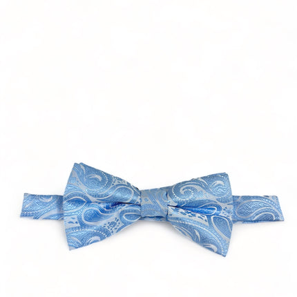Classic Formal Sky Blue Paisley Bow Tie Vittorio Farina Bow Ties - Paul Malone.com