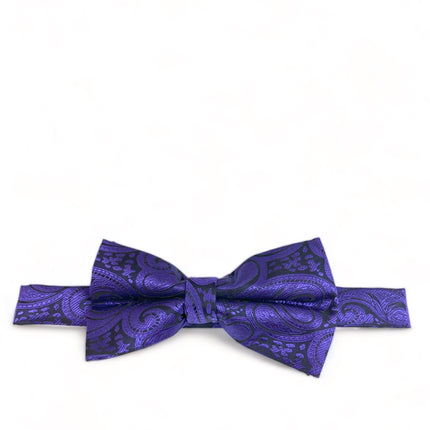 Classic Formal Purple Paisley Bow Tie Vittorio Farina Bow Ties - Paul Malone.com