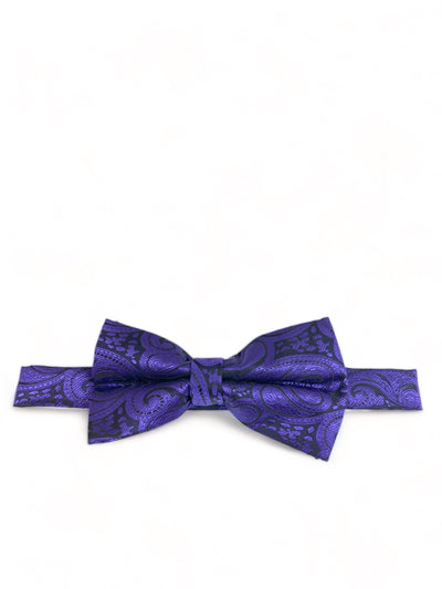 Classic Formal Purple Paisley Bow Tie Vittorio Farina Bow Ties - Paul Malone.com