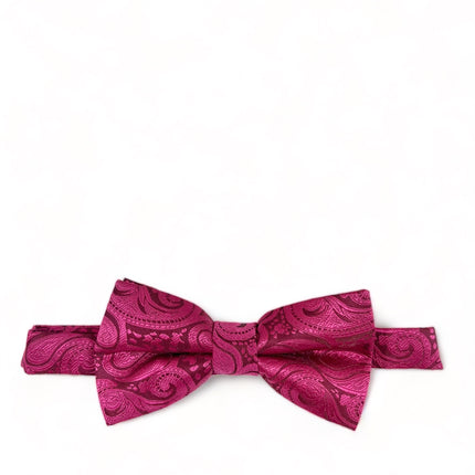 Classic Formal Hot Pink Paisley Bow Tie Vittorio Farina Bow Ties - Paul Malone.com