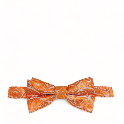 Classic Formal Burnt Orange Paisley Bow Tie Vittorio Farina Bow Ties - Paul Malone.com