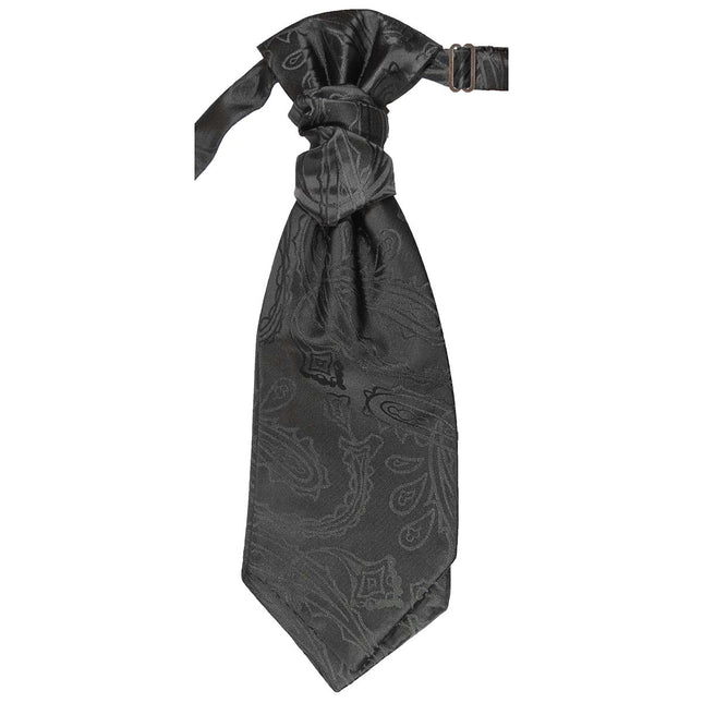 Black Paisley Formal Cravat Paul Malone Cravat - Paul Malone.com