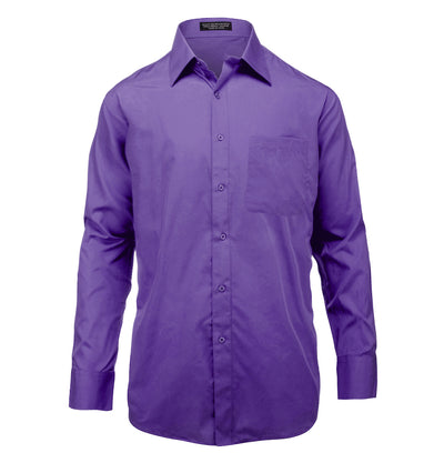 The Essential Solid Purple Men's Shirt PaulMalone.com Shirts - Paul Malone.com