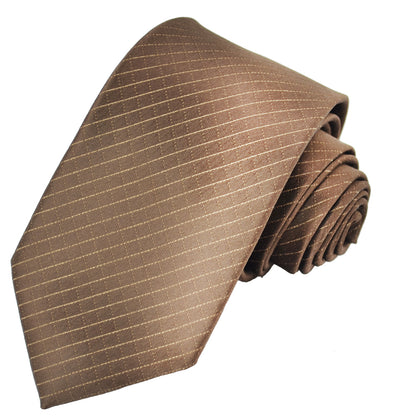 Mustang Brown Slim Tie and Pocket Square Brand Q Ties - Paul Malone.com