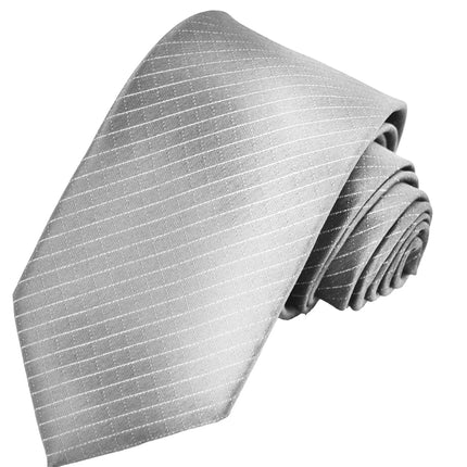Glacier Grey Slim Tie and Pocket Square Brand Q Ties - Paul Malone.com