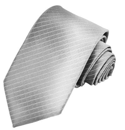 Glacier Grey Slim Tie and Pocket Square Brand Q Ties - Paul Malone.com