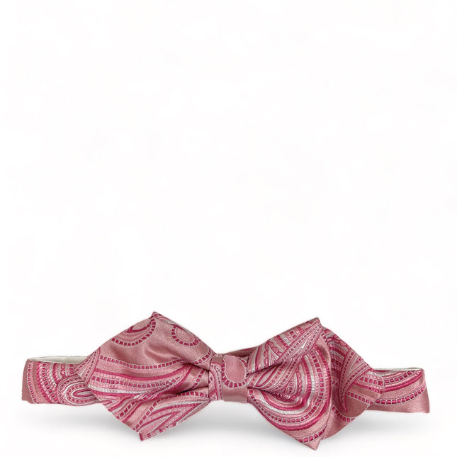 Pink Paisley Silk Bow Tie by Paul Malone Paul Malone Bow Ties - Paul Malone.com