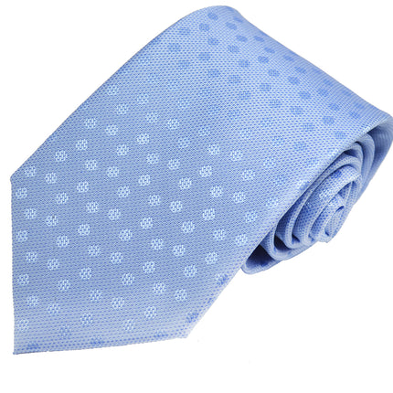 Light Blue Polka Dot Silk Tie and Pocket Square Paul Malone Ties - Paul Malone.com