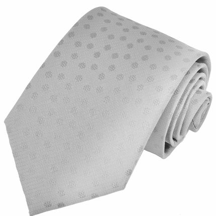 Grey Polka Dot Silk Necktie by Paul Malone Paul Malone Ties - Paul Malone.com
