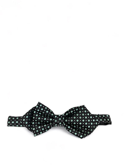 Black and Mint Silk Bow Tie by Paul Malone Paul Malone Bow Ties - Paul Malone.com