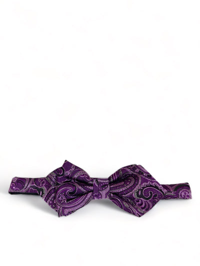 Violet Paisley Silk Bow Tie by Paul Malone Paul Malone Ties - Paul Malone.com