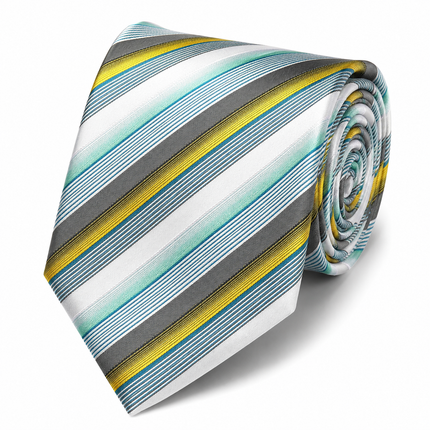 Sea Foam Green Striped Tie and Pocket Square Set Paul Malone Ties - Paul Malone.com