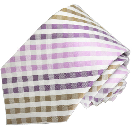 Purple and Brown Silk Tie and Pocket Square Paul Malone Ties - Paul Malone.com
