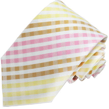 Pink and Brown Silk Tie and Pocket Square Paul Malone Ties - Paul Malone.com