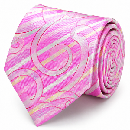 Pink Silk Tie and Pocket Square Paul Malone Ties - Paul Malone.com