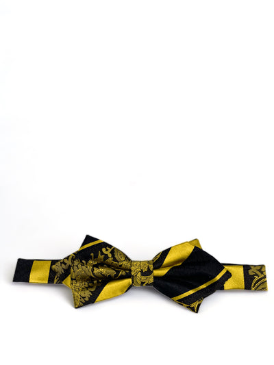 Yellow and Black Silk Diamond Bow Tie by Paul Malone Paul Malone Bow Ties - Paul Malone.com