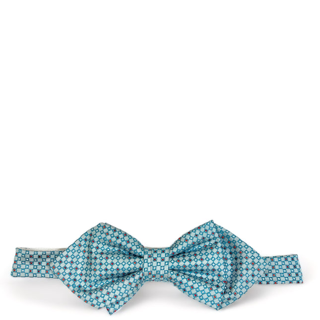 Turquoise and Red Silk Bow Tie by Paul Malone Paul Malone Ties - Paul Malone.com