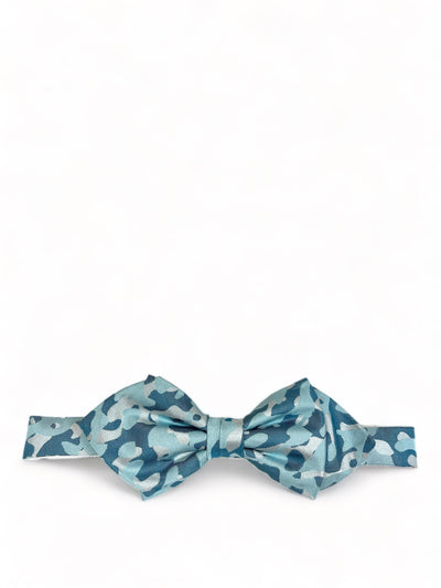 Blue Camouflage Silk Bow Tie by Paul Malone Paul Malone Bow Ties - Paul Malone.com