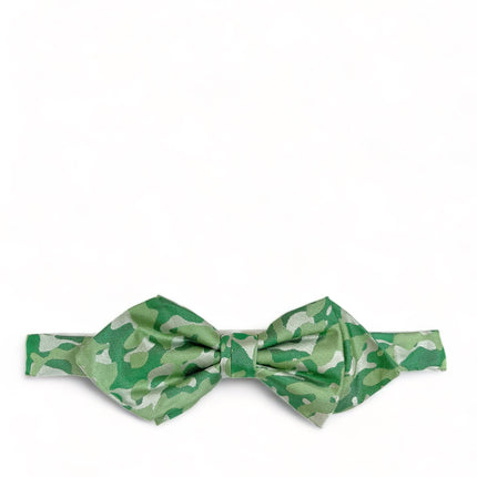 Green Camouflage Silk Bow Tie by Paul Malone Paul Malone Bow Ties - Paul Malone.com