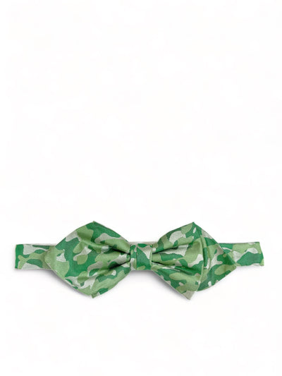Green Camouflage Silk Bow Tie by Paul Malone Paul Malone Bow Ties - Paul Malone.com