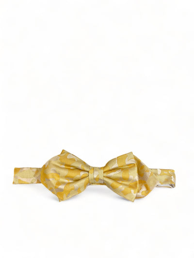 Yellow Camouflage Silk Bow Tie by Paul Malone Paul Malone Ties - Paul Malone.com