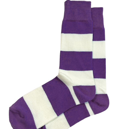Lavender and White Striped Cotton Dress Socks By Paul Malone Paul Malone Socks - Paul Malone.com