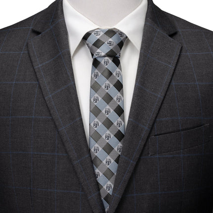 Star Wars Boba Fett Blue and Gray Plaid Tie Star Wars Ties - Paul Malone.com
