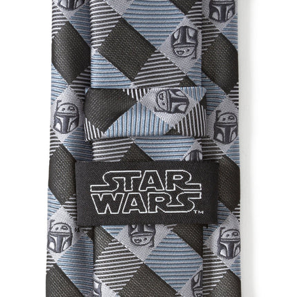 Star Wars Boba Fett Blue and Gray Plaid Tie Star Wars Ties - Paul Malone.com