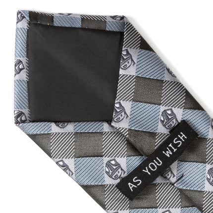 Star Wars Boba Fett Blue and Gray Plaid Tie Star Wars Ties - Paul Malone.com